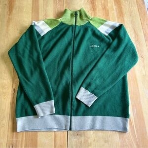 Adidas Men’s Vintage Green Blocked Bomber size 2XL Excellent Condition